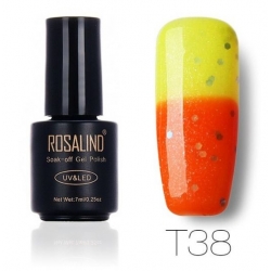 Гел Лак Термо 2в1 с Брокат 7ml T38 Rosalind